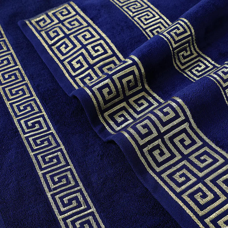 Navy Versatile - 3-Pcs Jacquard Towel Set