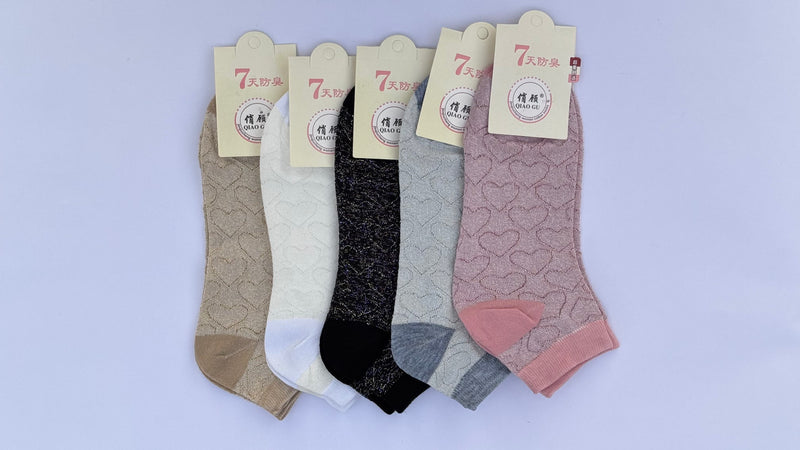 Ladies Ankle Socks Pattern (Pack of 5)