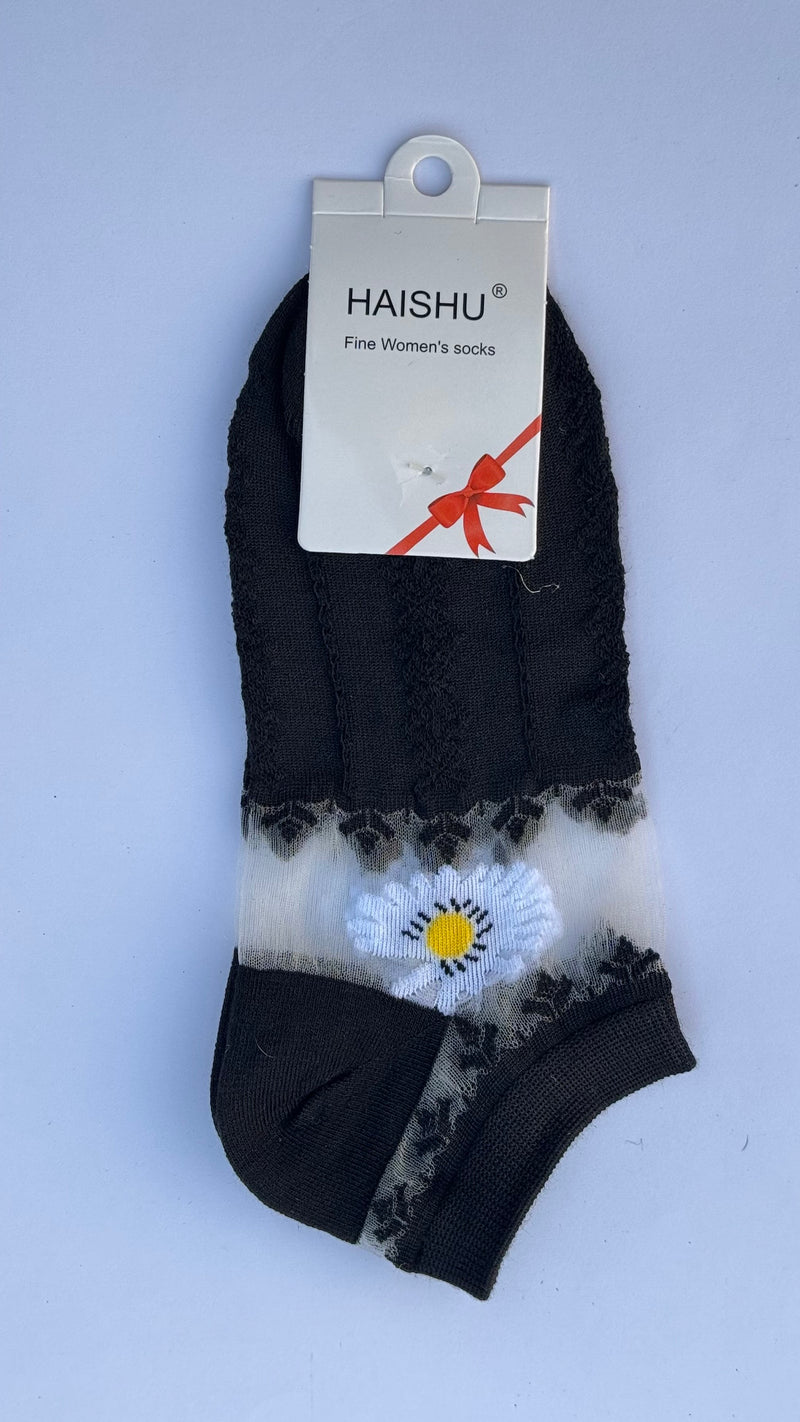 Ladies Ankle Socks Net Style (Pack of 5)