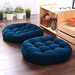 Velvet Floor 23x23 Inches Filled  Cushion