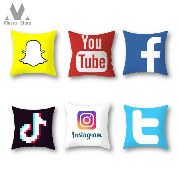 Cushion Covers Social Media Pack of 6