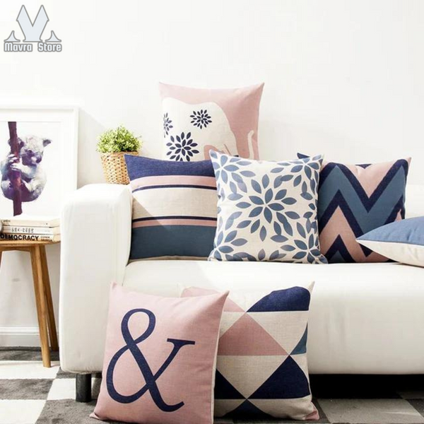 Cushion Covers Elegant Monochrome pack of 6