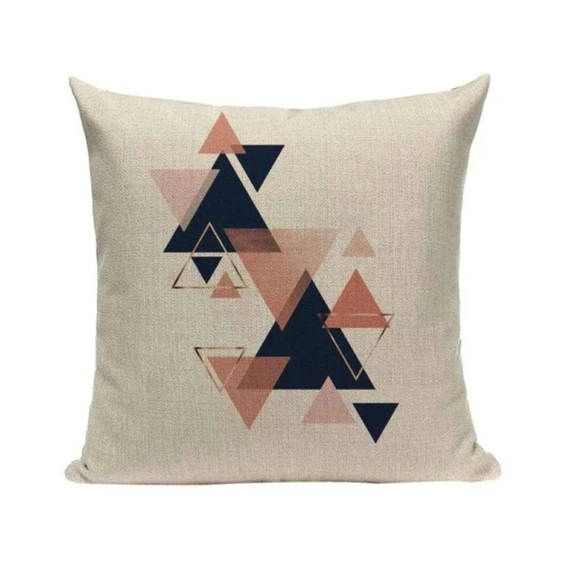 Cushion Covers Soft Diamond Grey Navy 5 Pcs
