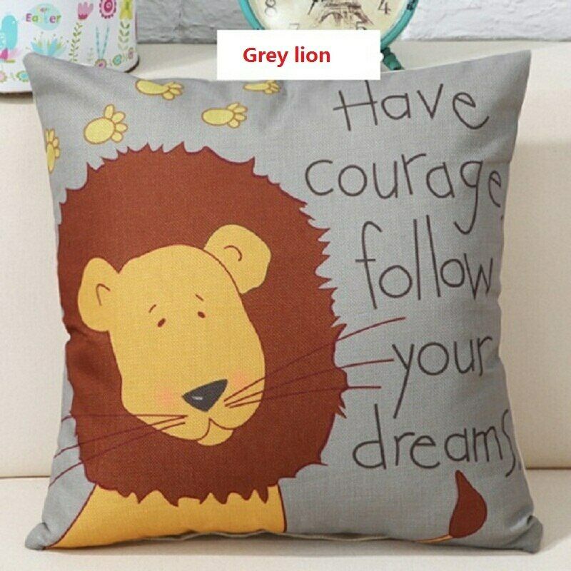 Cushion Covers Cute Animal Cat Monkey Pack 6