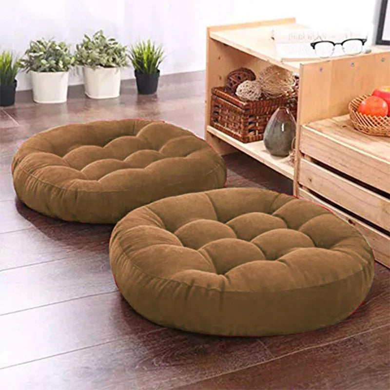 Velvet Floor 23x23 Inches Filled  Cushion