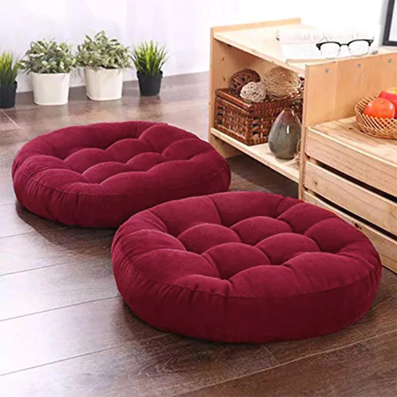 Velvet Floor 23x23 Inches Filled  Cushion