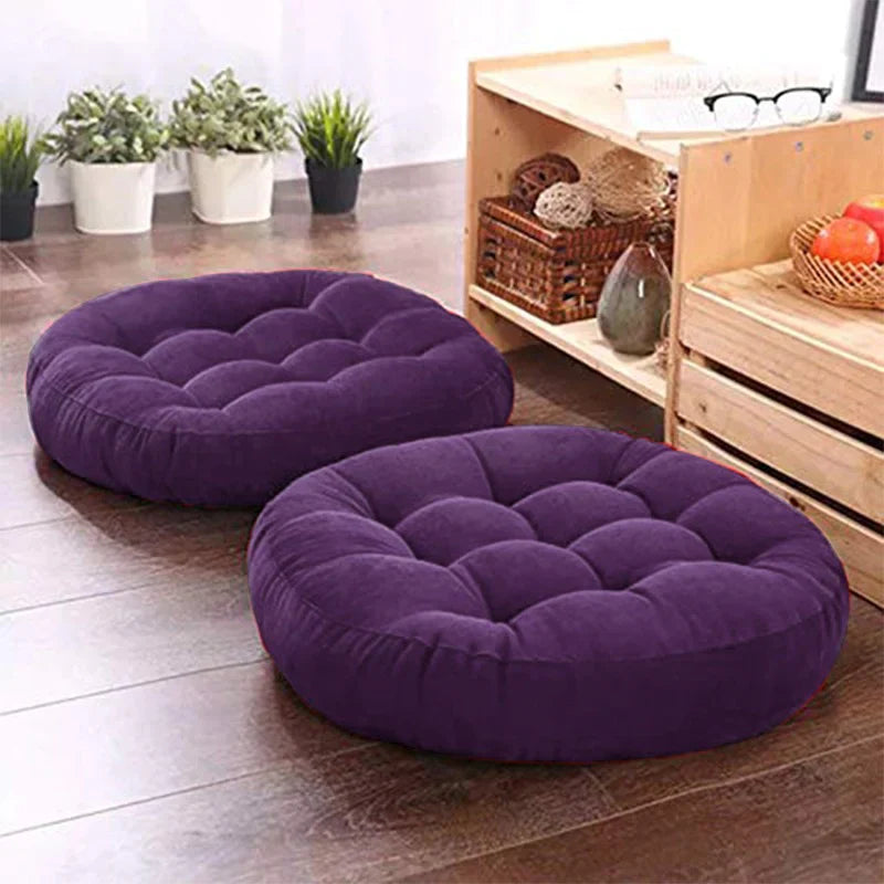 Velvet Floor 23x23 Inches Filled  Cushion