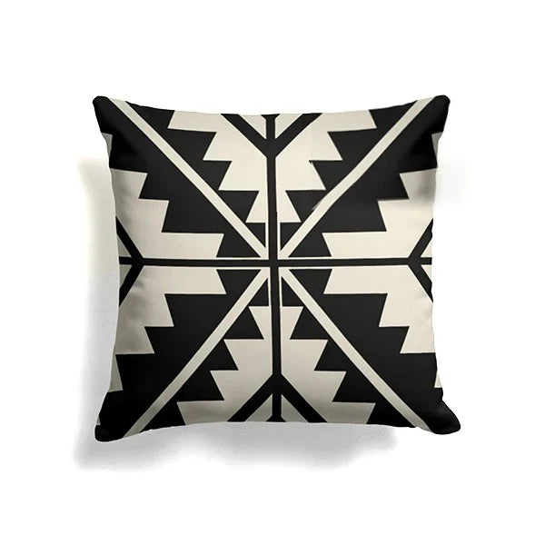 Cushion Covers Traditional Style Black pack of 4
