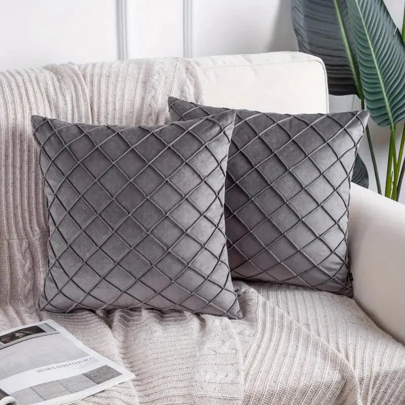 Cushion Covers Executive Velvet Pack Of 2