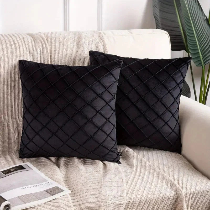 Cushion Covers Executive Velvet Pack Of 2